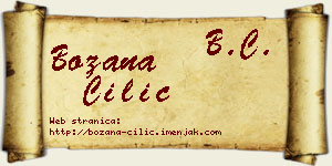 Božana Cilić vizit kartica